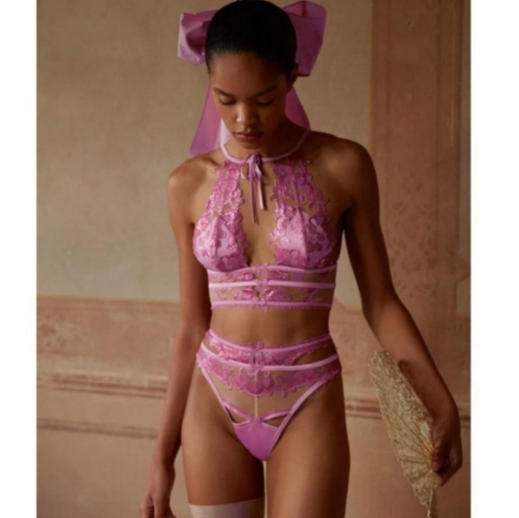 For Love And Lemons Other - 💕FOR LOVE AND LEMONS💕 Grace Bralette ~ Mauve Pink Large NWT